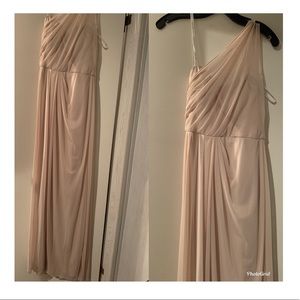 Light champagne bridesmaid dress